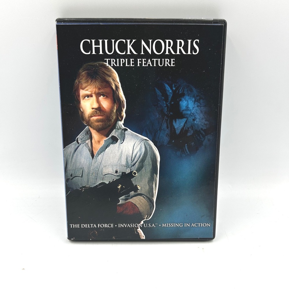 MGM Chuck Norris Triple Feature DVD 3-Disc Action Set EUC